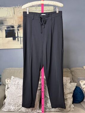 Vince Black Drawstring Tapered Ankle Pants Size Medium 💛